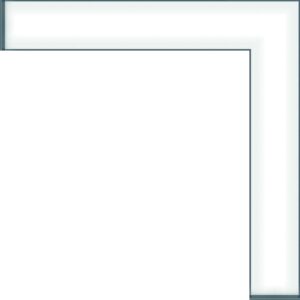 Luminaria Lineal INEA L Inferior Negro Paint